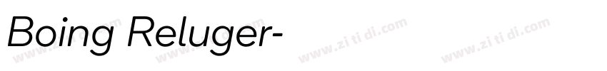 Boing Reluger字体转换